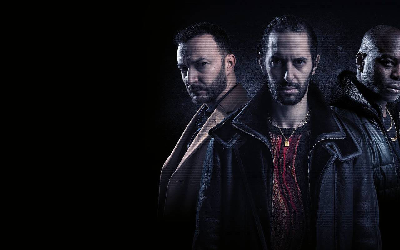 Die drei Freunde und jetzigen Feinde.