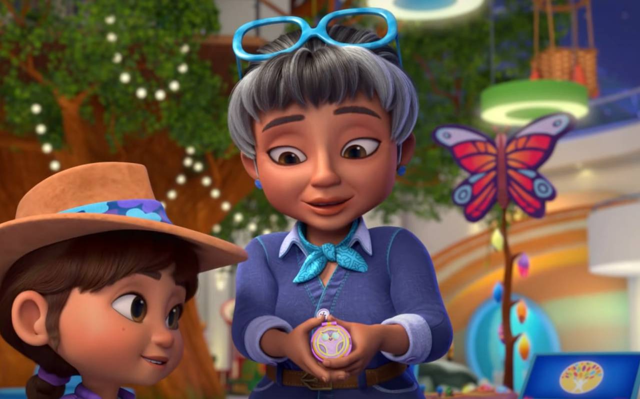 Ridley und ihr Kompass.