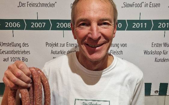 Bio-Fleischermeister Bernd Burchhardt spendet jedes Jahr für die Aktion Lichtblicke