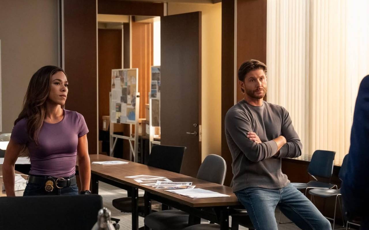 Das Team bei der Einsatzbesprechung.