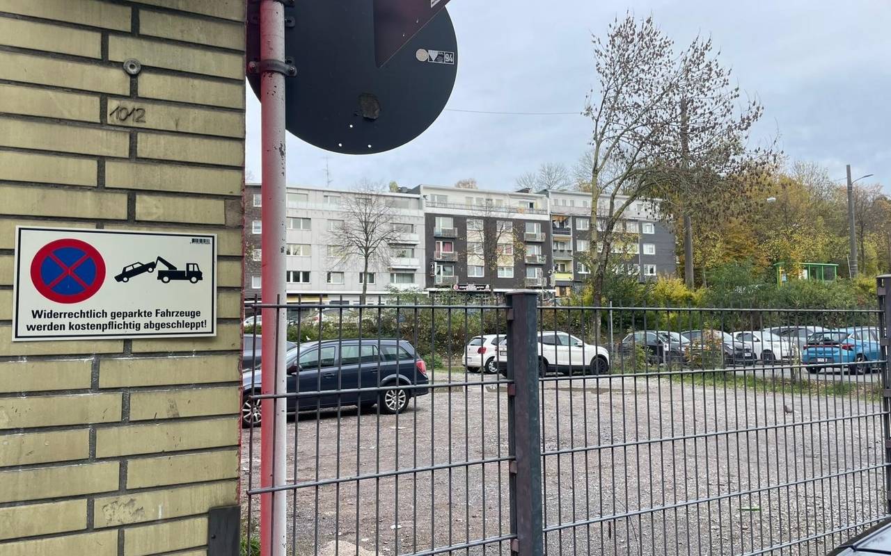 zu sehen der Parkplatz in oberbarmen
