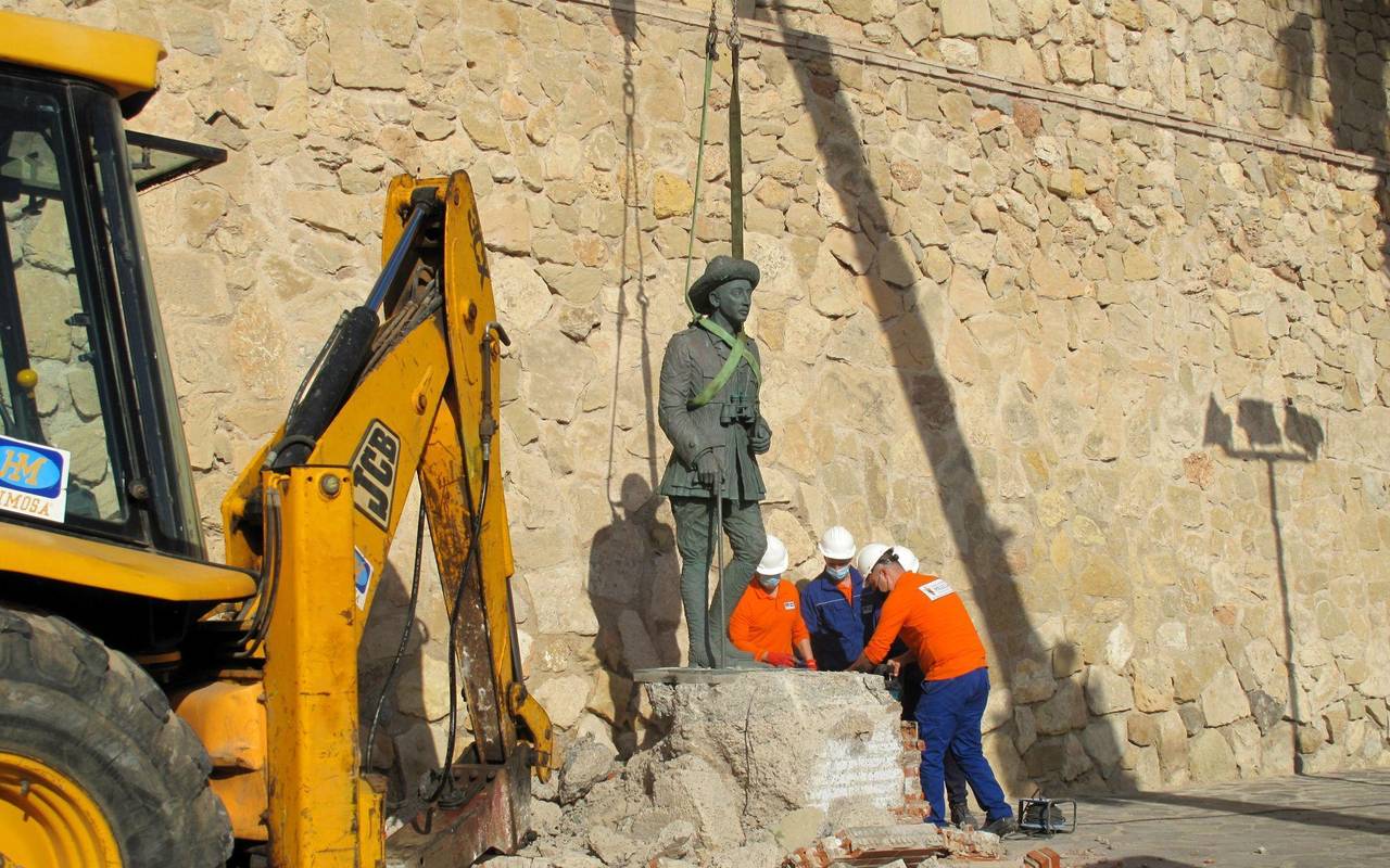 Franco-Statue in Spanien entfernt