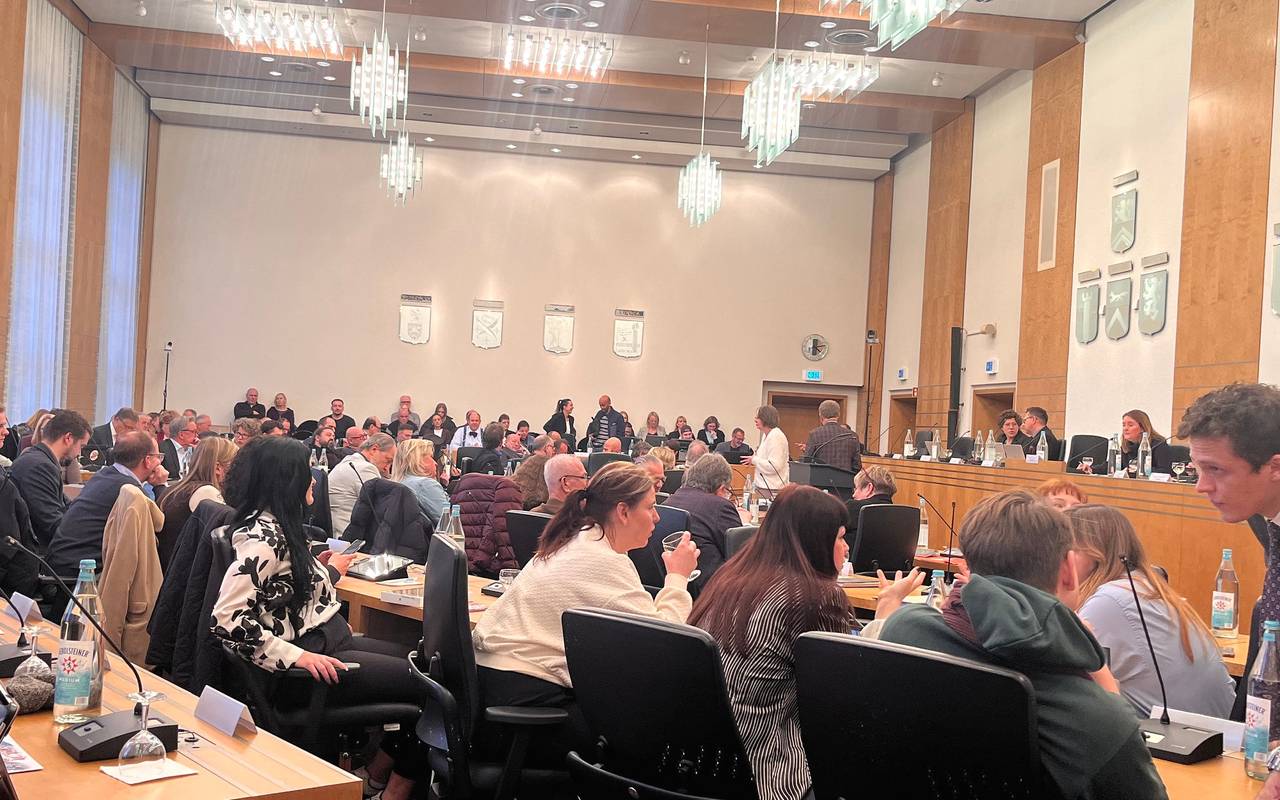 zu sehen ist die Ratssitzung