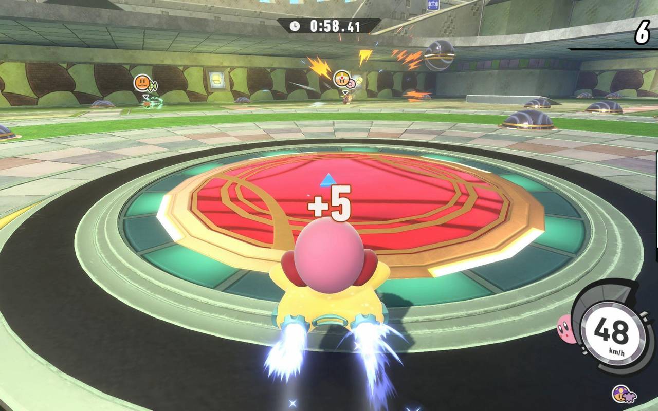 Screenshot aus dem Spiel «Kirby Air Riders»
