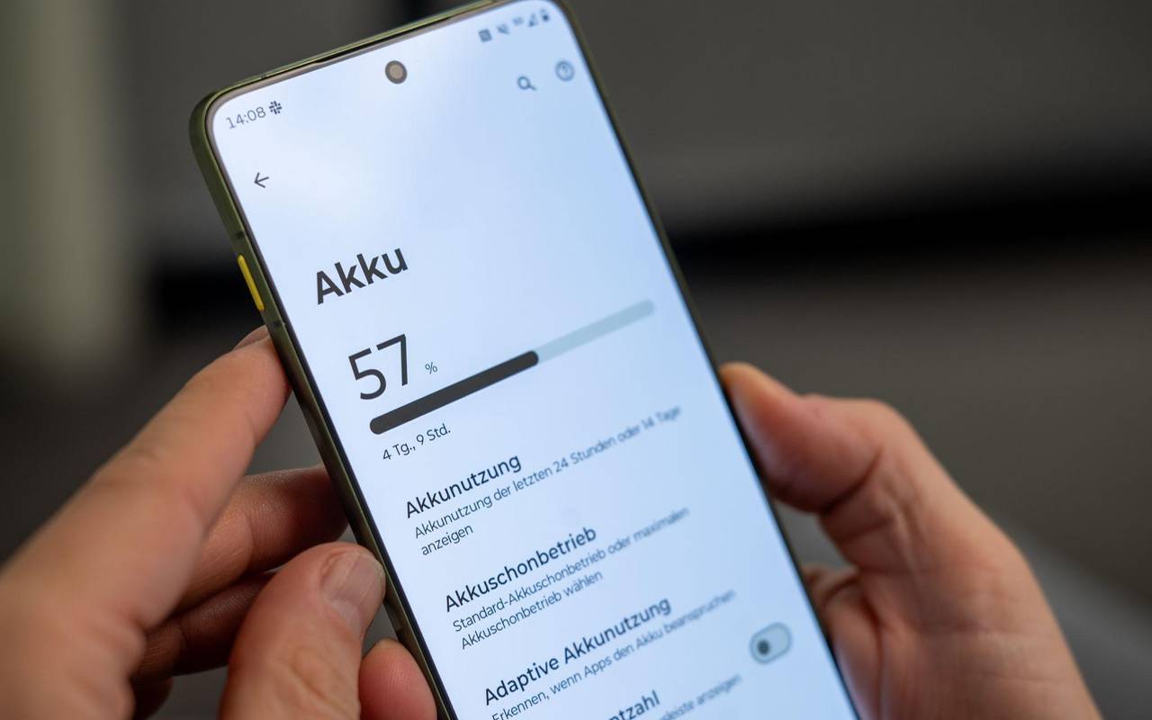 Die Akku-Einstellungen eines Android-Smartphones