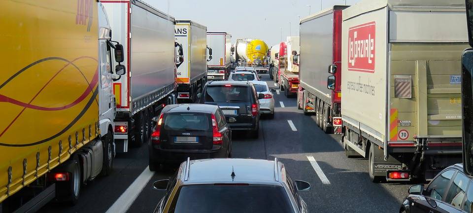 Neue Baustelle auf der A1 Richtung Köln
