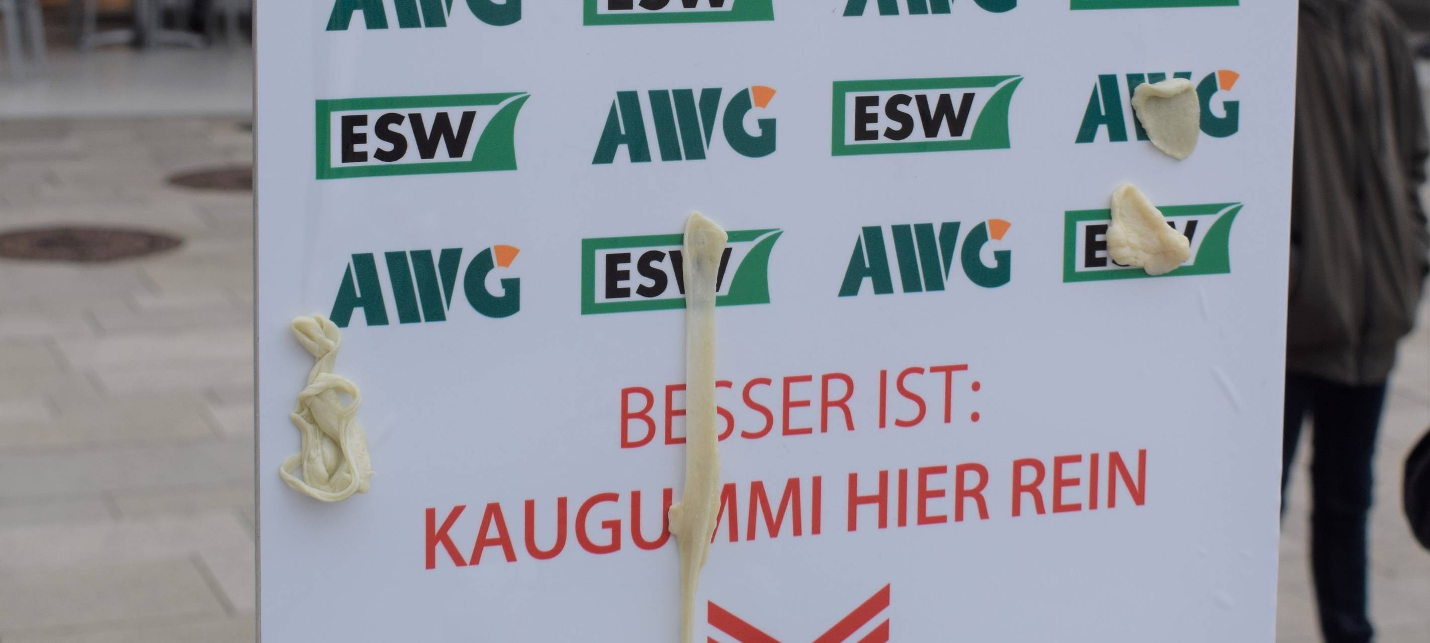 Döppersberg: Gum-Wall gegen Kaugummiflecken