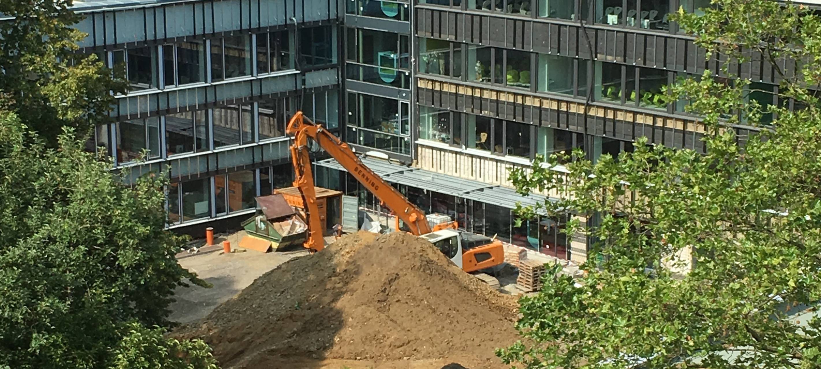 Bauarbeiter finden Sprengsatz