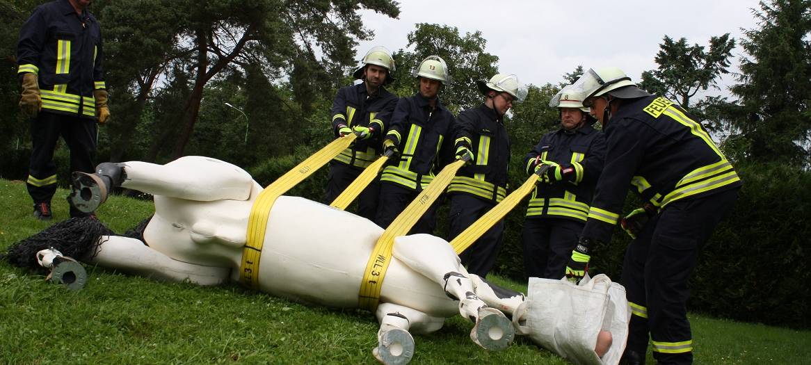 Übung zur Großtierrettung