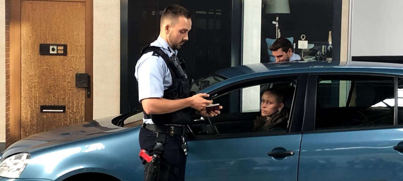 Großkontrolle der Polizei