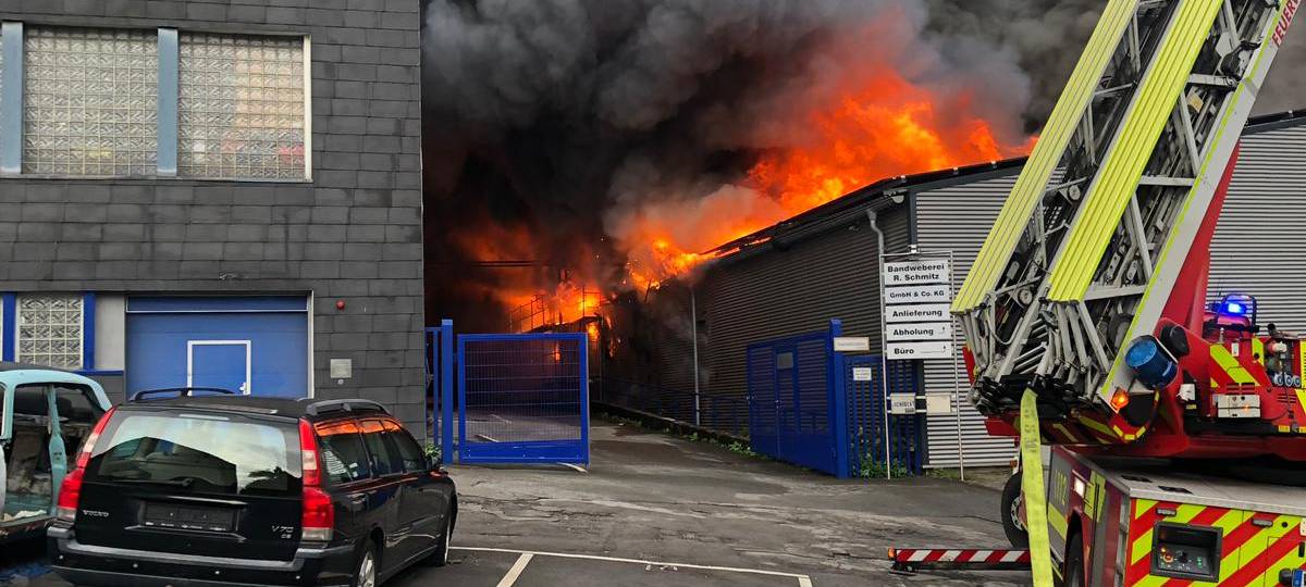 Bandweberei: Brandursache weiter unklar