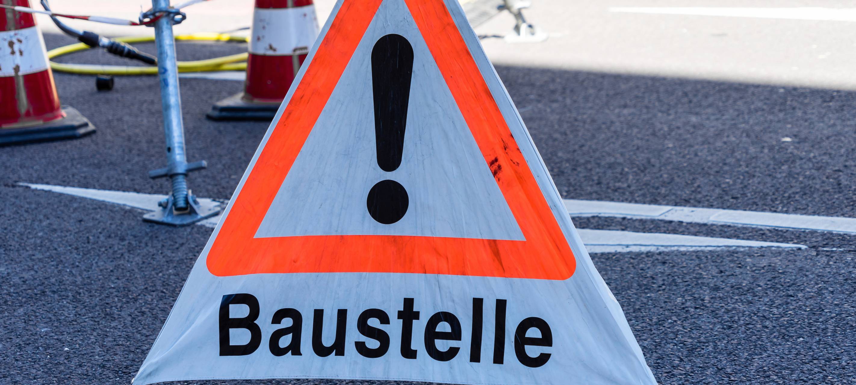 Eine Baustelle macht Weihnachts-Ferien