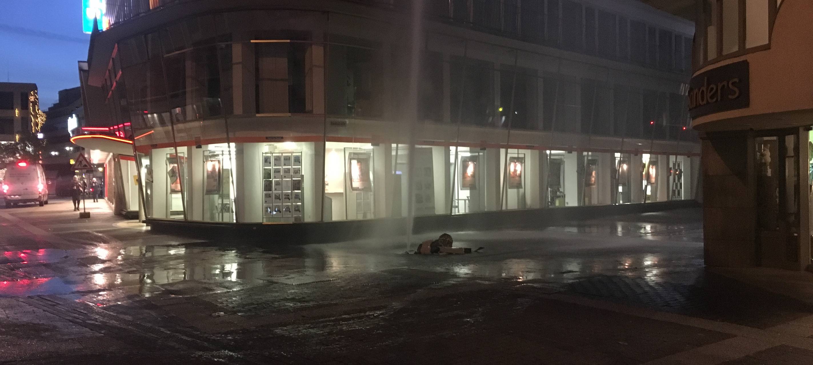 Wasserfontäne in der Innenstadt