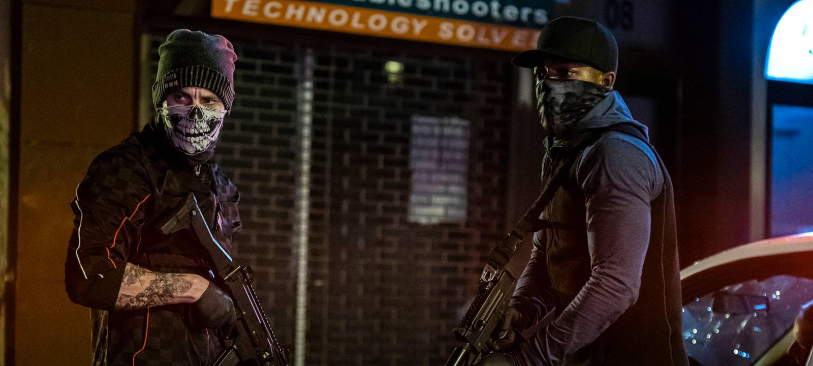 Die Täter auf der Flucht.