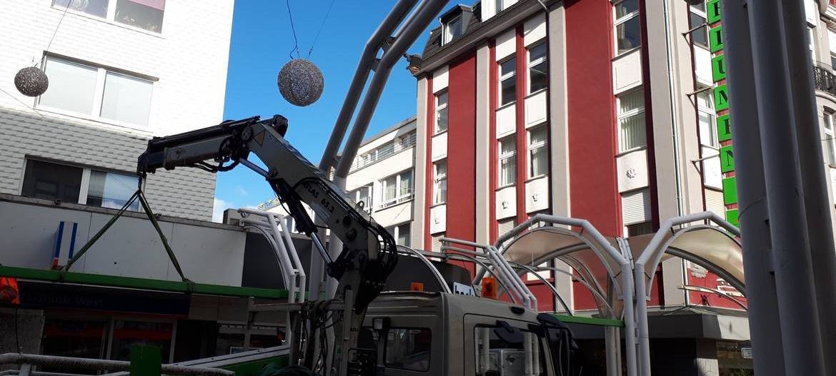 Weniger Überdachung am Werth