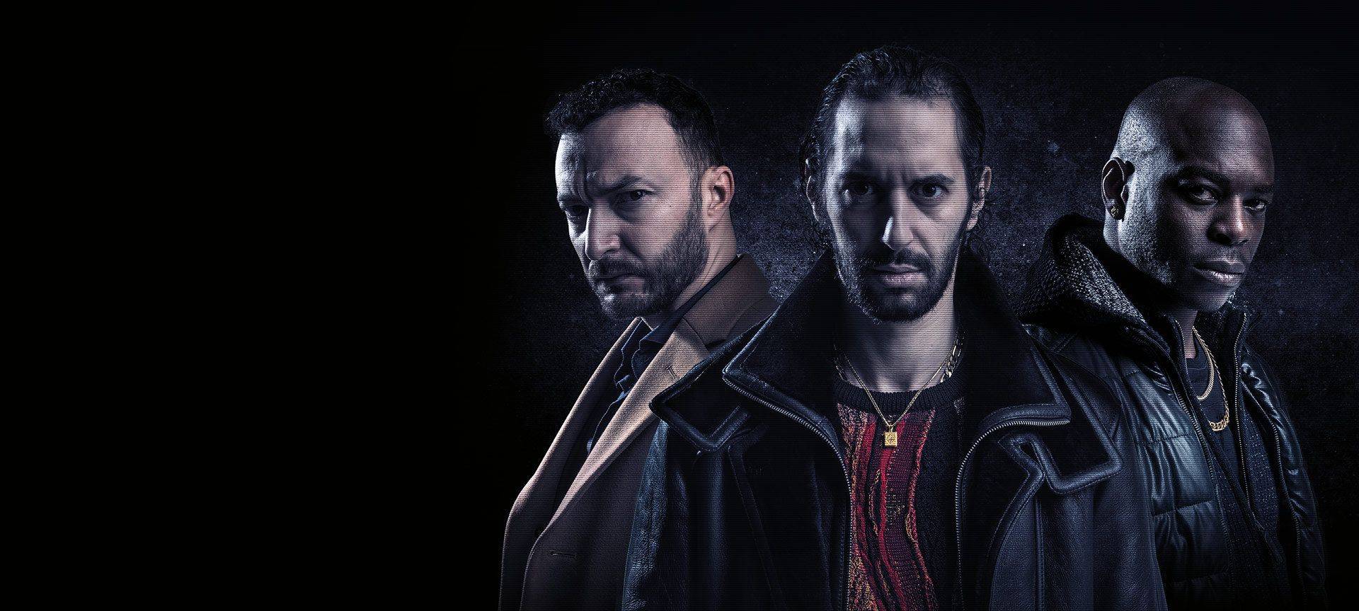 Die drei Freunde und jetzigen Feinde.