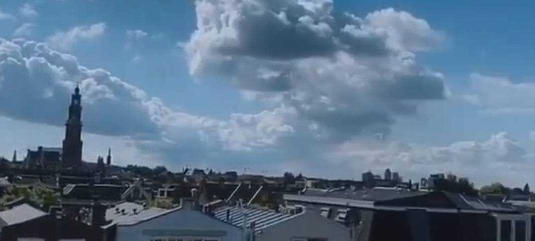 Frühstück mit Blick über Amsterdam