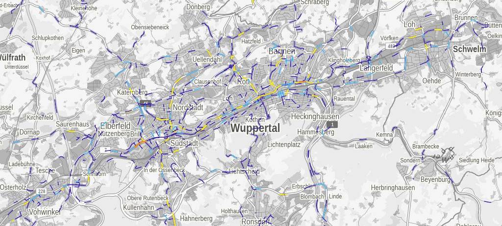Neuer Unfallatlas für Wuppertal