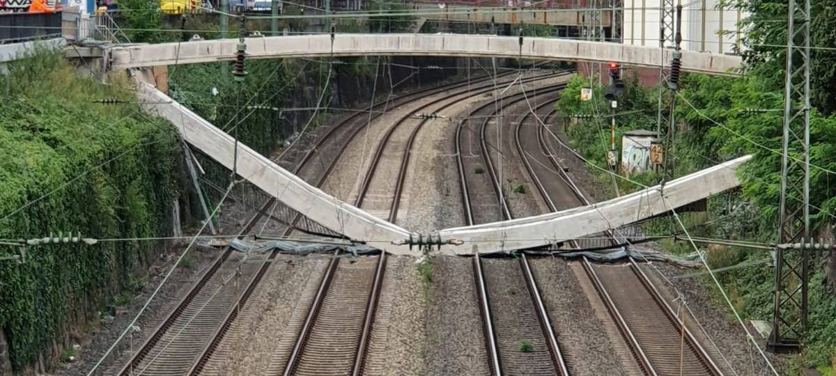 Bahnstrecke in Barmen wieder frei