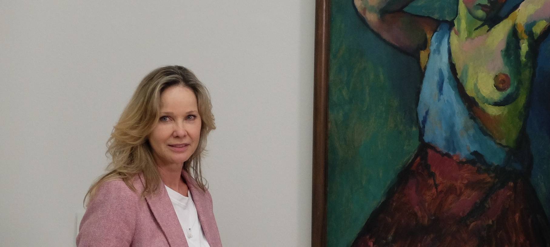 Ann-Kathrin Kramer wirbt für das Von der Heydt-Museum