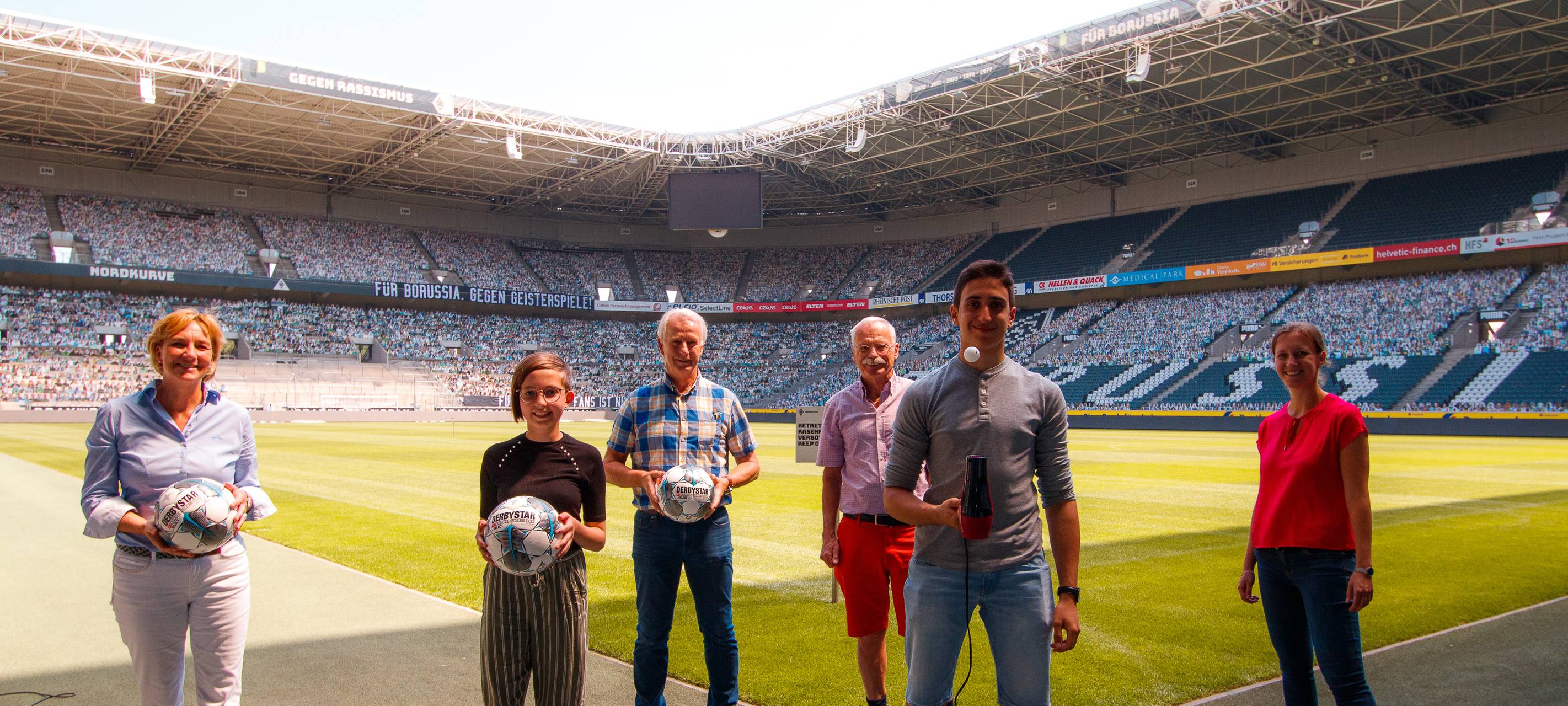 Junior-Uni macht Lehrvideo mit Borussia Mönchengladbach
