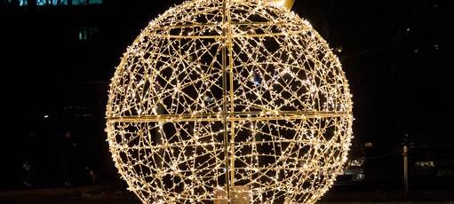 Weihnachtskugel auf der Höhne