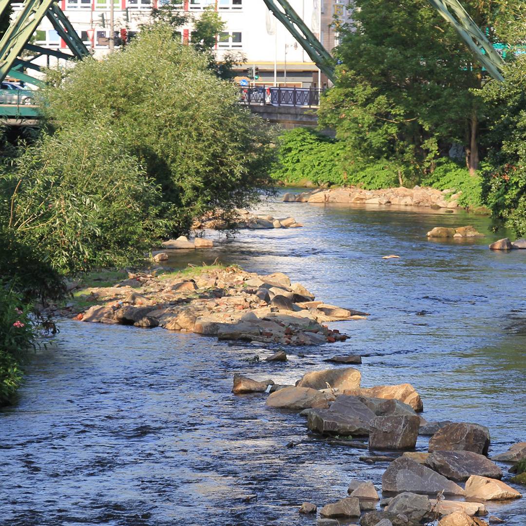 Wupper führt weniger Wasser Radio Wuppertal