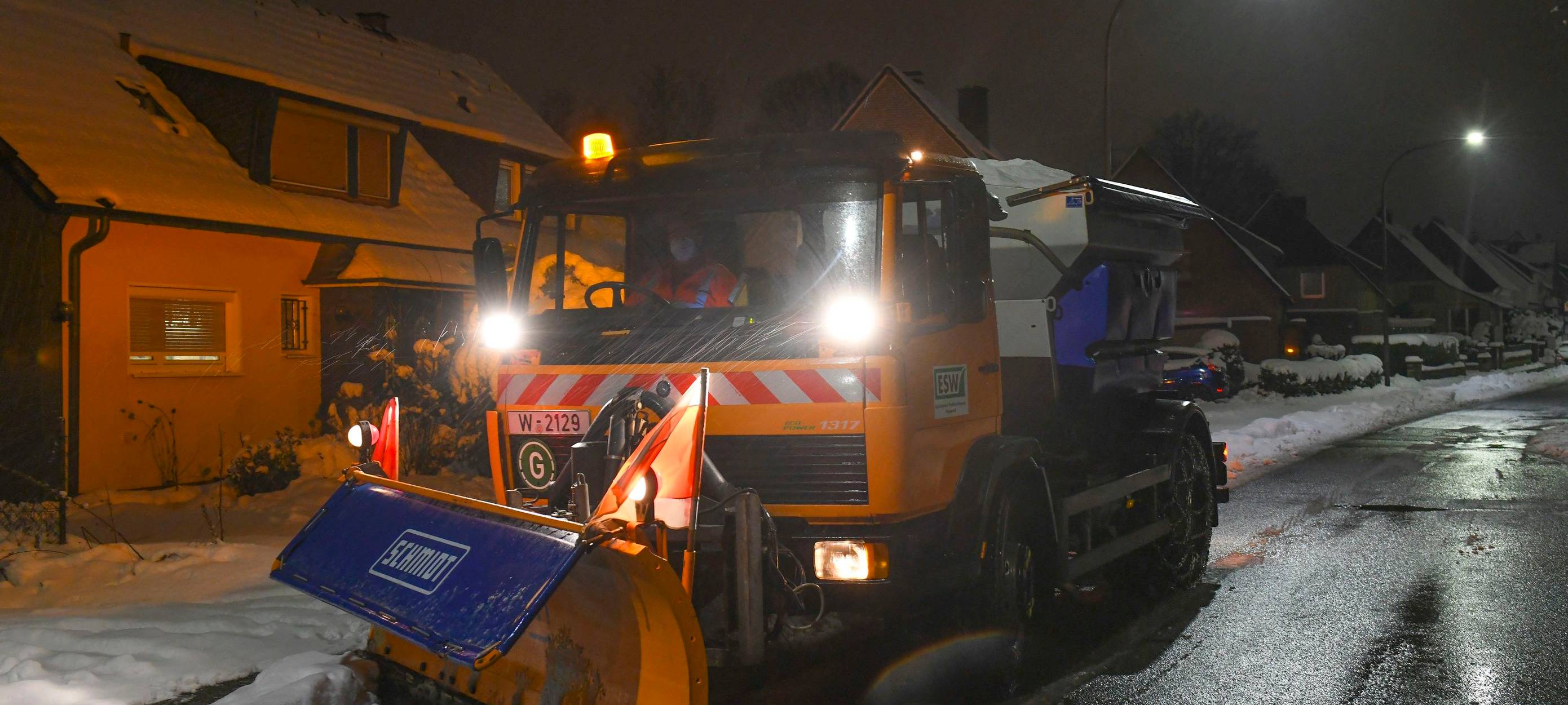 Winterdienst in Wuppertal verunfallt