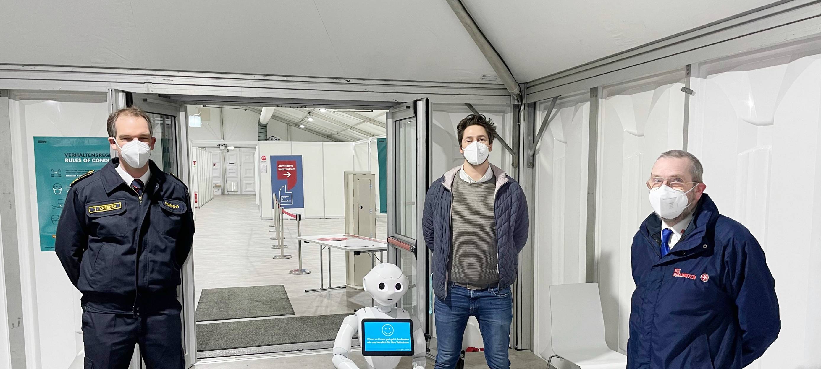 Pepper im Impfzentrum kommt an