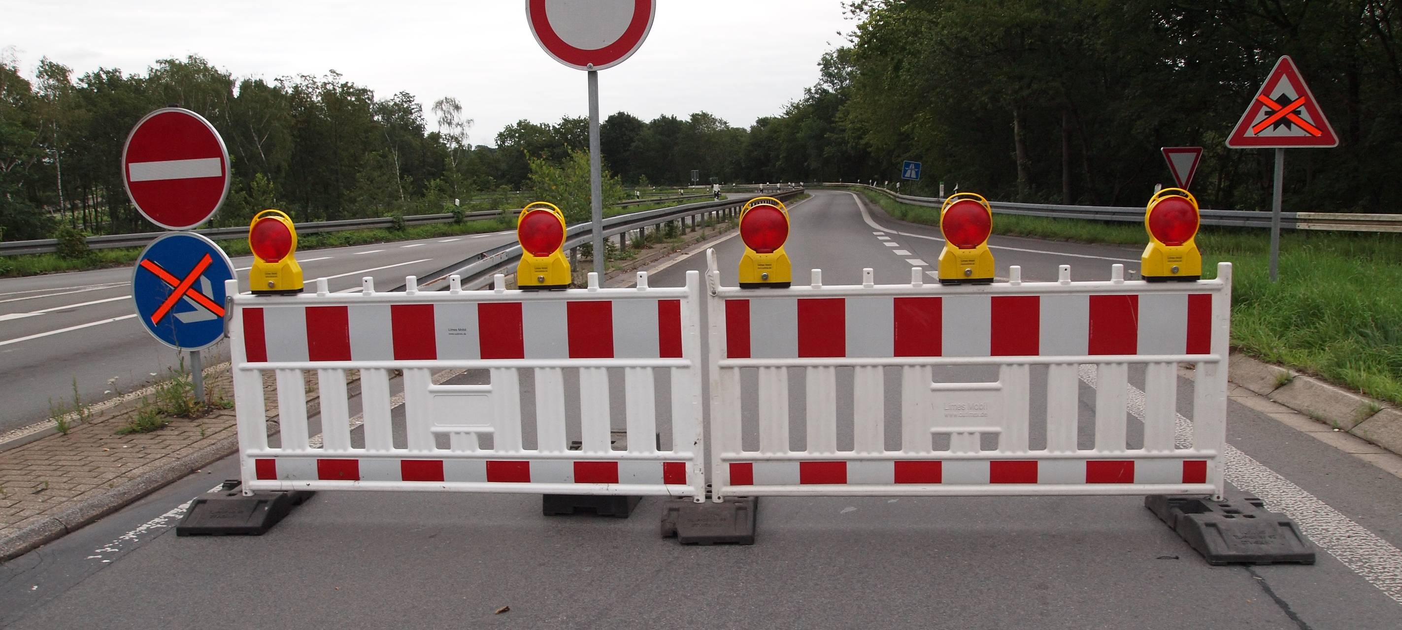 Sperrung im Kreuz Nord