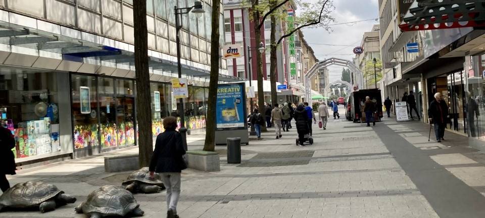 Kunst-Aktion in Barmen