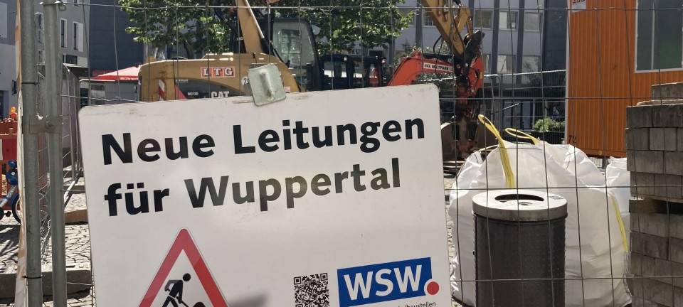 Bauarbeiten an der Unteren Lichtenplatzer Straße