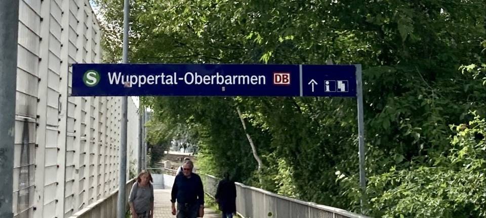 Wasserlache am Bahnhof Oberbarmen