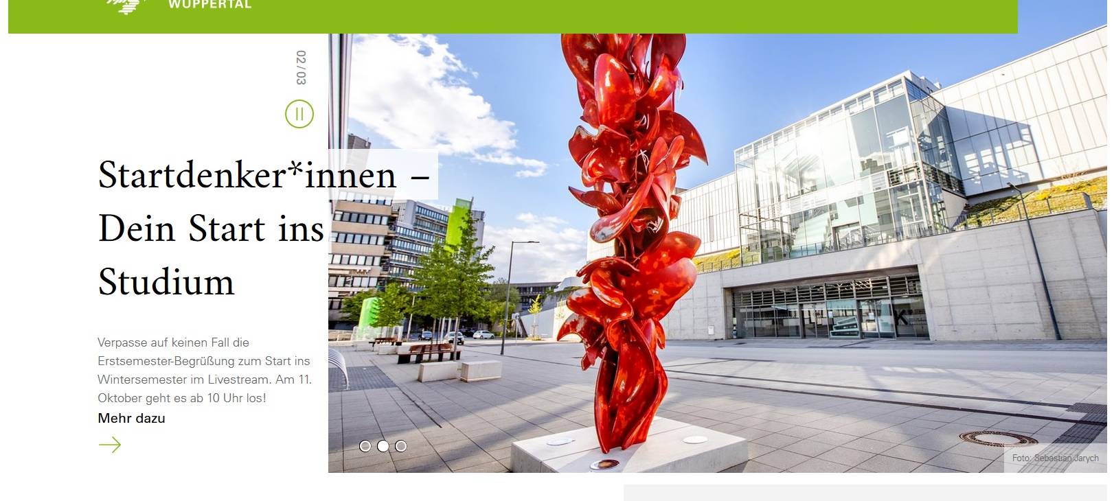 Neuer Webauftritt für die Wuppertaler Uni