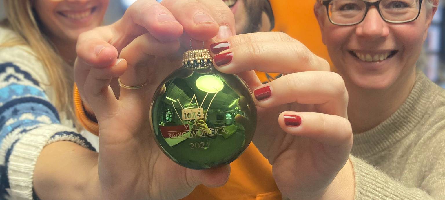 Die Radio Wuppertal-Weihnachtsbaumkugel 2021