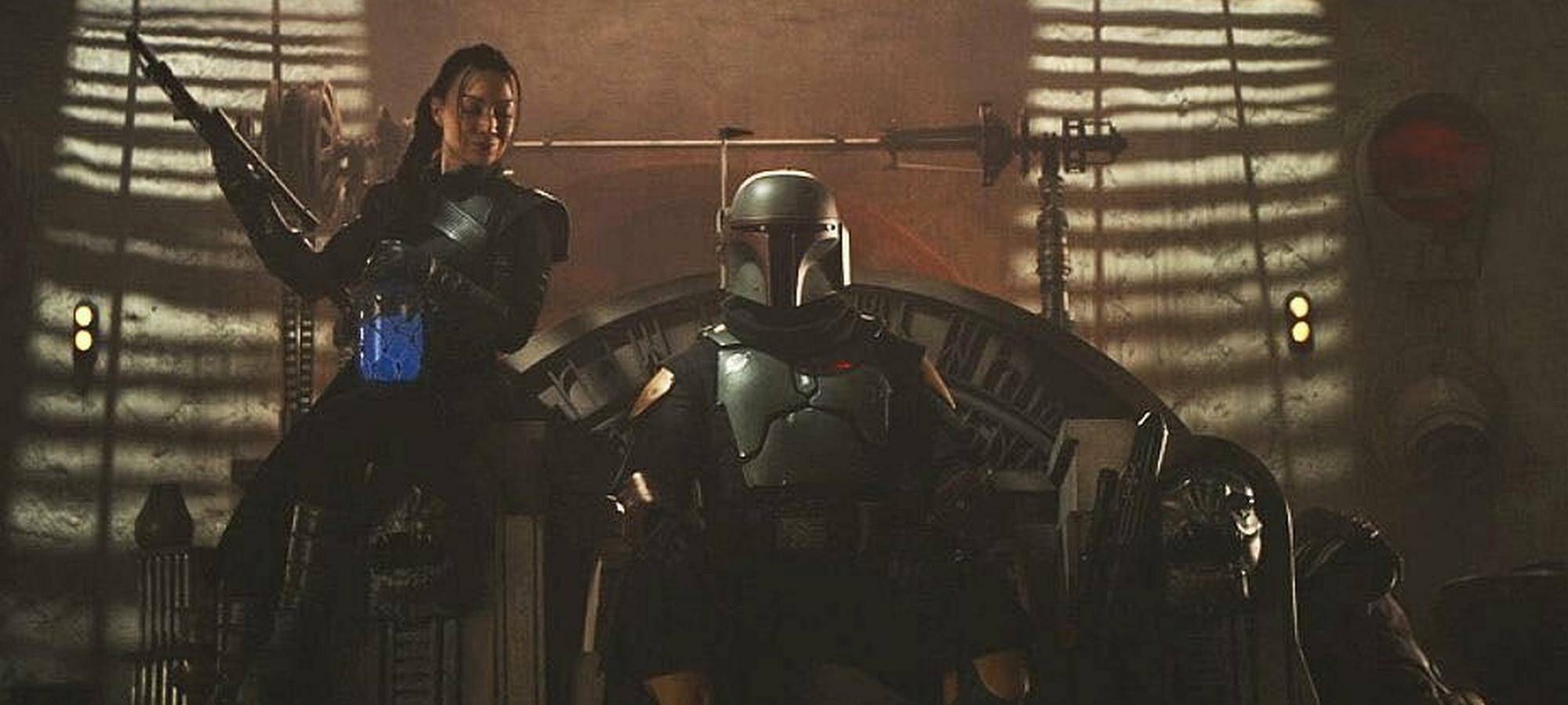Boba auf dem Thron.