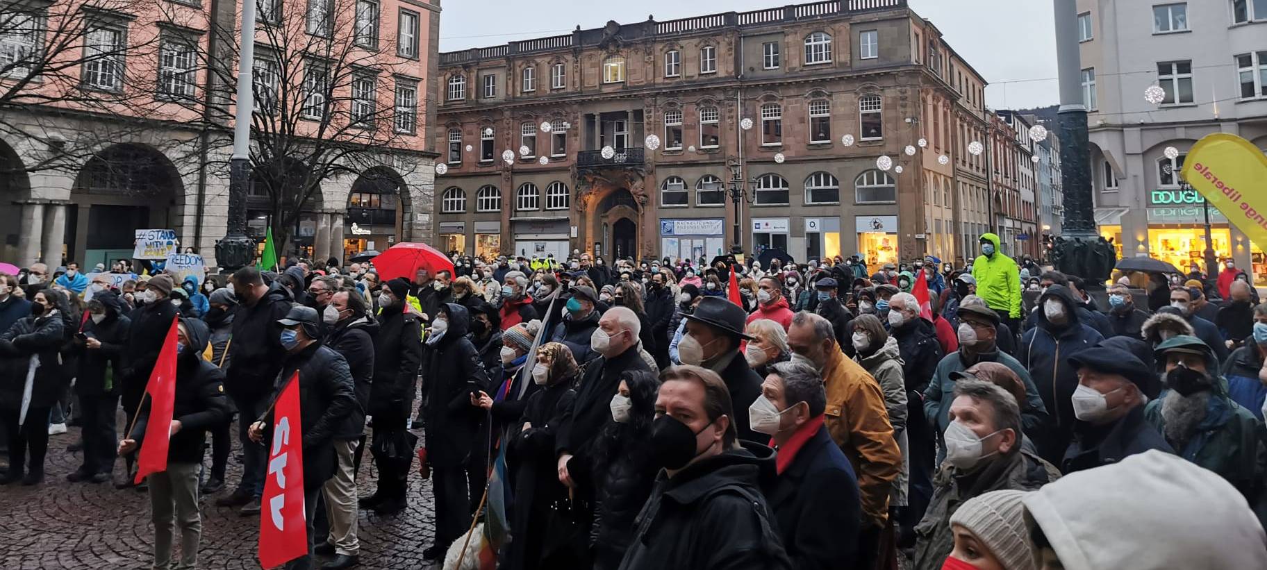 Rund 400 bei der Friedensdemo