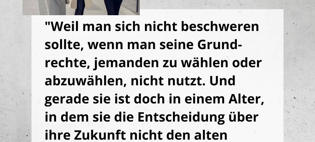 Warum sollte ich wählen gehen?