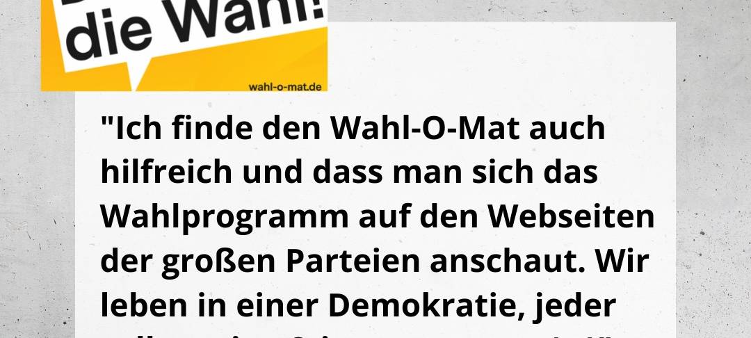 Warum sollte ich wählen gehen?