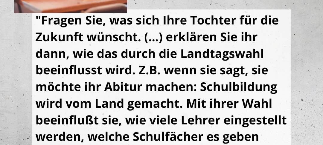 Warum sollte ich wählen gehen?