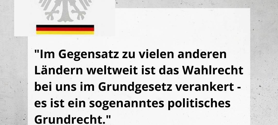 Warum sollte ich wählen gehen?