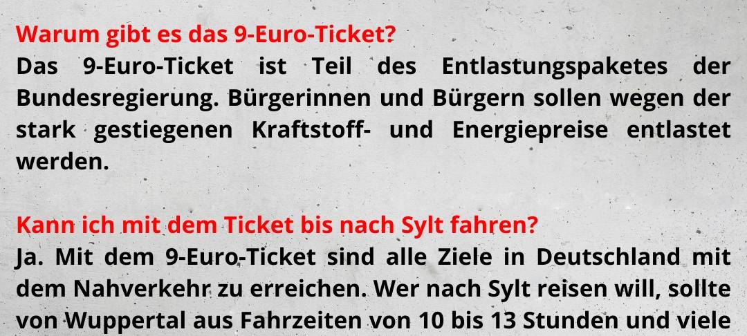 9 Euro Tickets