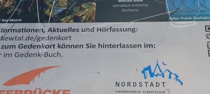 Gedenkort beschädigt
