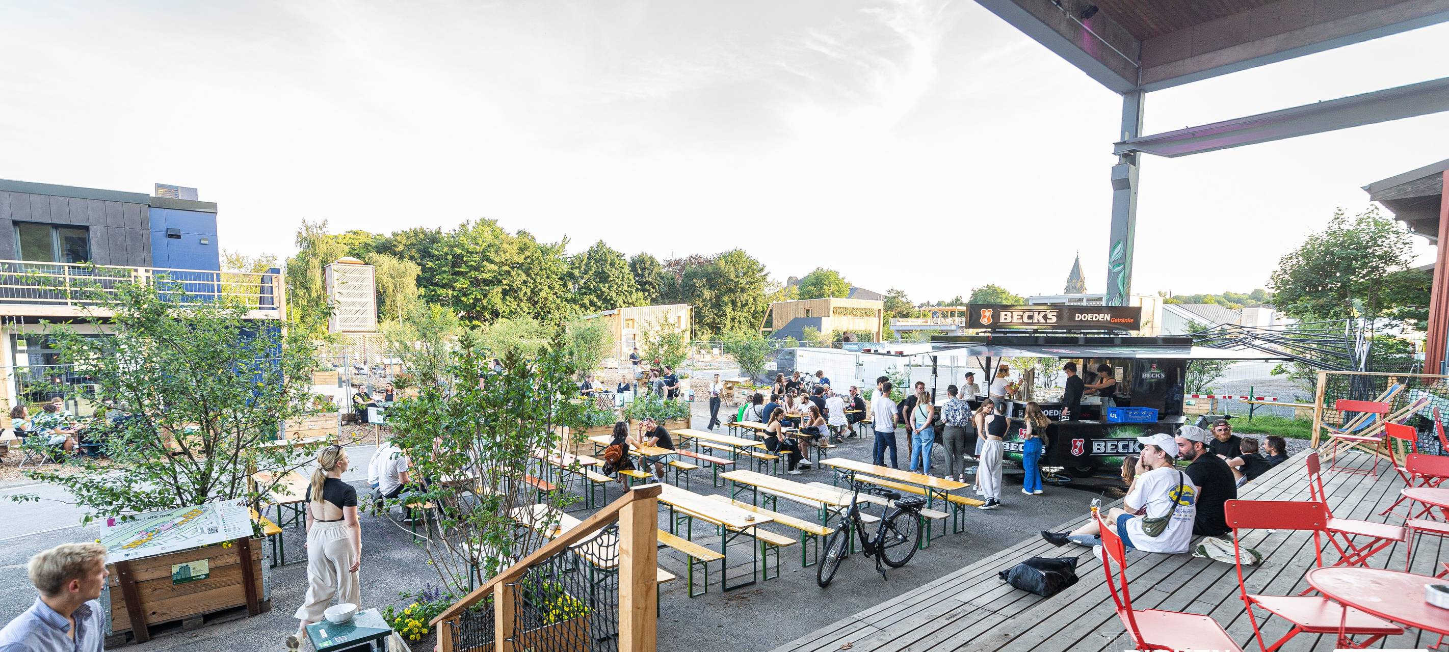 Biergarten statt Brachfläche