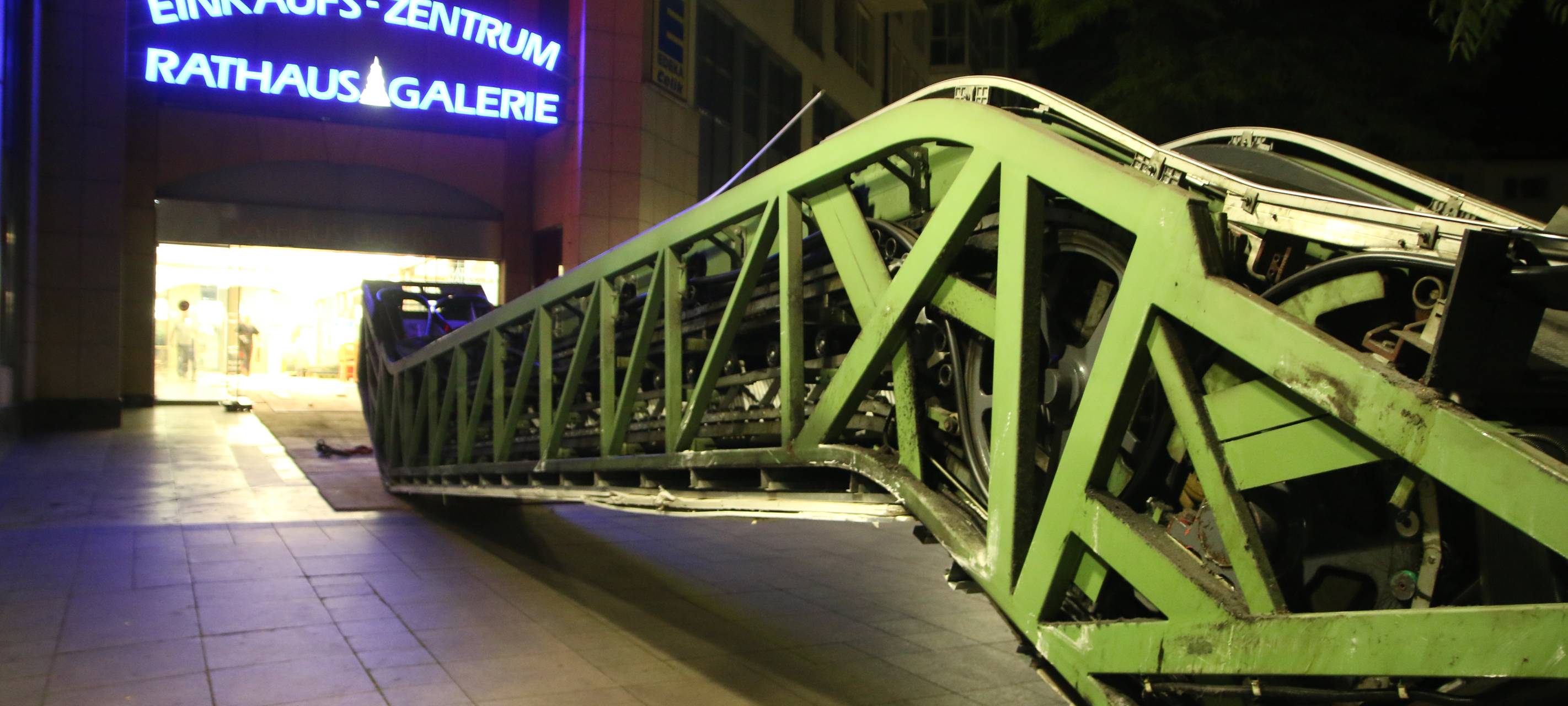 Rolltreppen demontiert