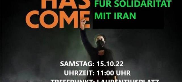 Menschenkette für den Iran