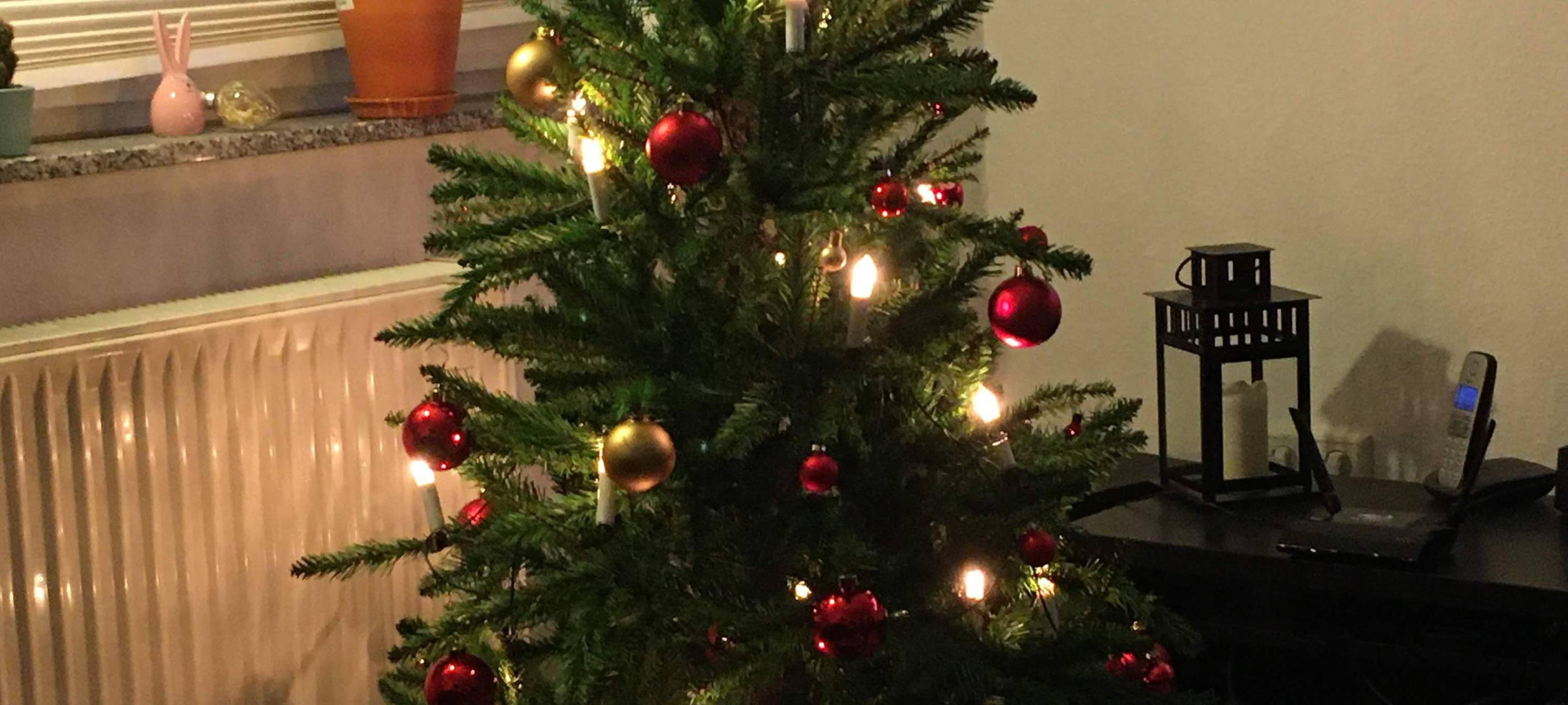 Weihnachtsbaum brennt - zwei Menschen müssen ins Krankenhaus
