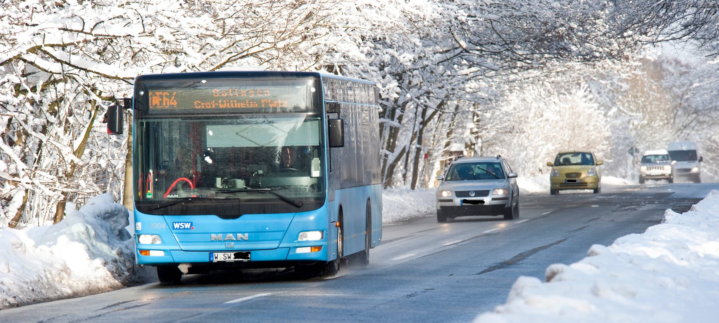 Winterwetter: WSW stellen Busverkehr teilweise ein