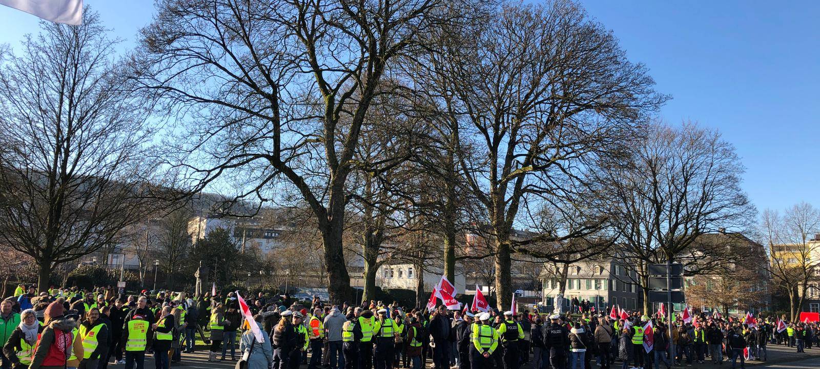 Warnstreik in Wuppertal