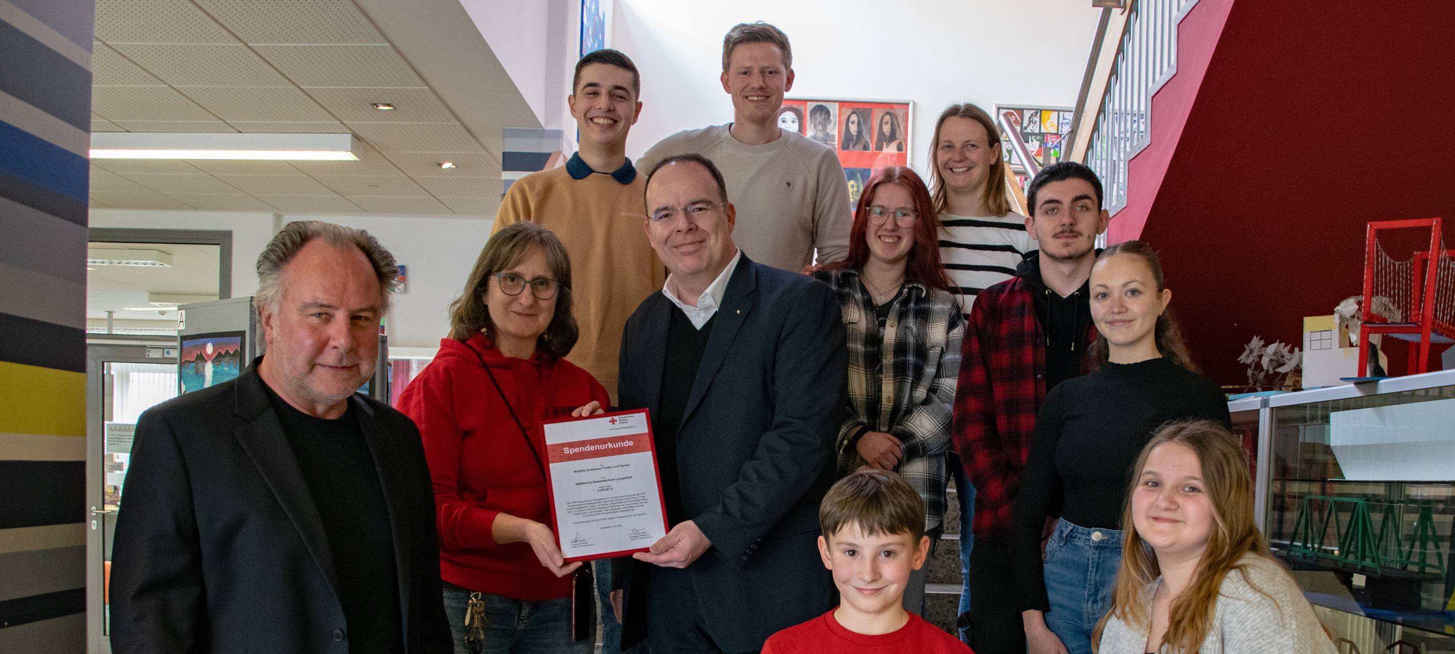 GS Langerfeld spendet an Erdbebenopfer